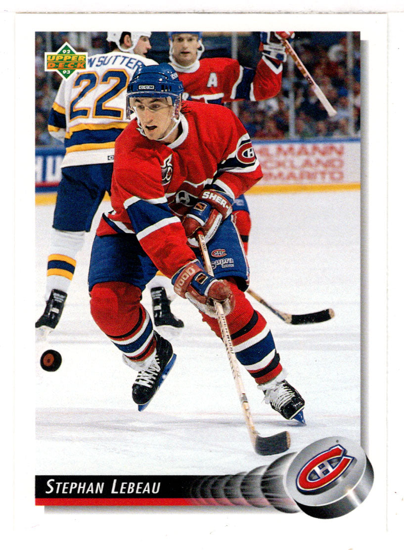 Stephan Lebeau - Montreal Canadiens (NHL Hockey Card) 1992-93 Upper Deck # 213 Mint