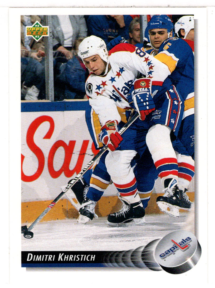 Dimitri Khristich - Washington Capitals (NHL Hockey Card) 1992-93 Upper Deck # 219 Mint