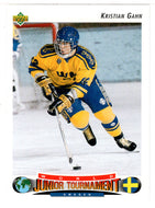 Kristian Gahn RC - Sweden (1992 World Junior Championships) (NHL Hockey Card) 1992-93 Upper Deck # 232 Mint
