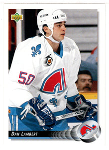 Dan Lambert - Quebec Nordiques (NHL Hockey Card) 1992-93 Upper Deck # 251 Mint