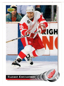 Vladimir Konstantinov - Detroit Red Wings (NHL Hockey Card) 1992-93 Upper Deck # 267 Mint