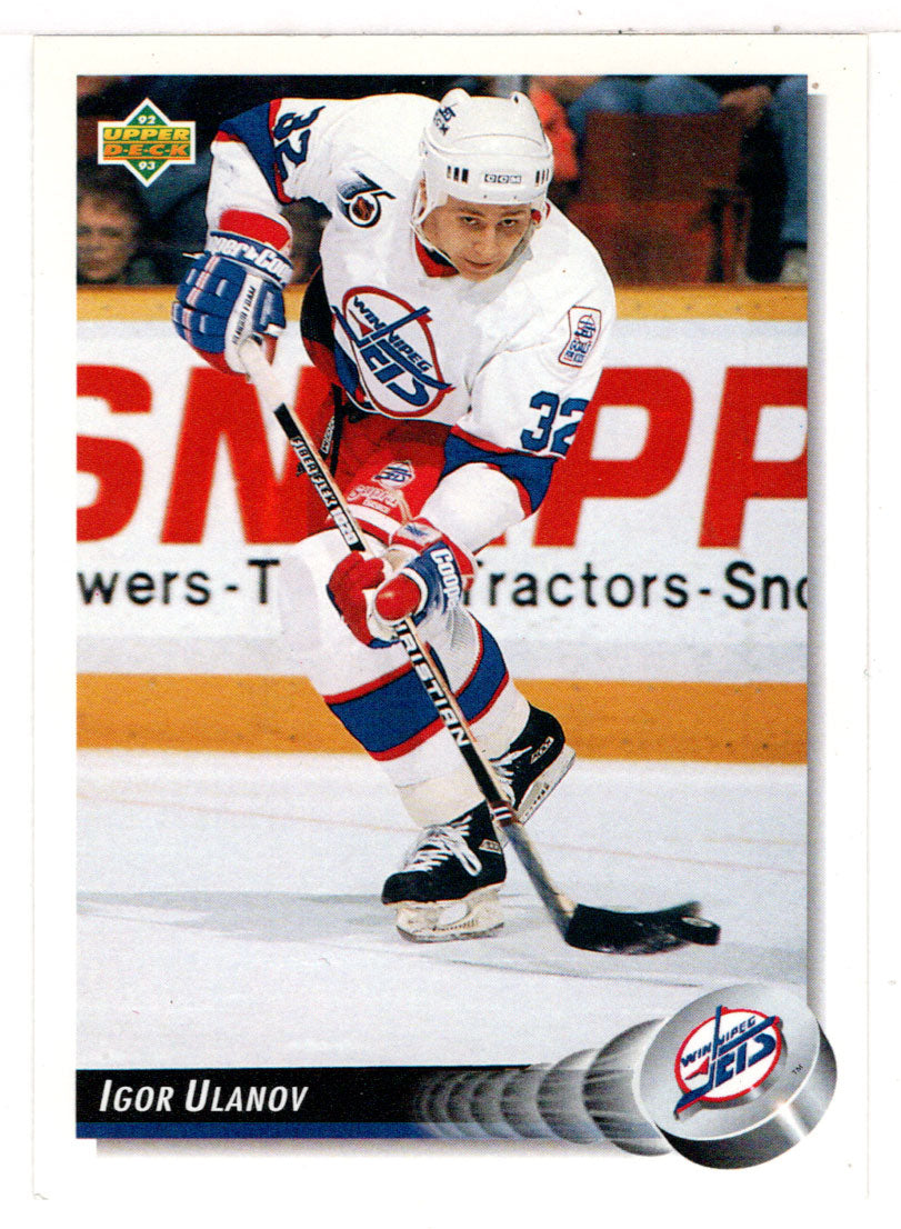 Igor Ulanov - Winnipeg Jets (NHL Hockey Card) 1992-93 Upper Deck # 300 Mint