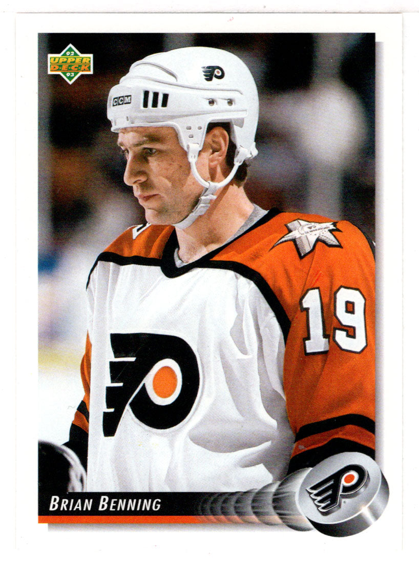 Brian Benning - Philadelphia Flyers (NHL Hockey Card) 1992-93 Upper Deck # 301 Mint