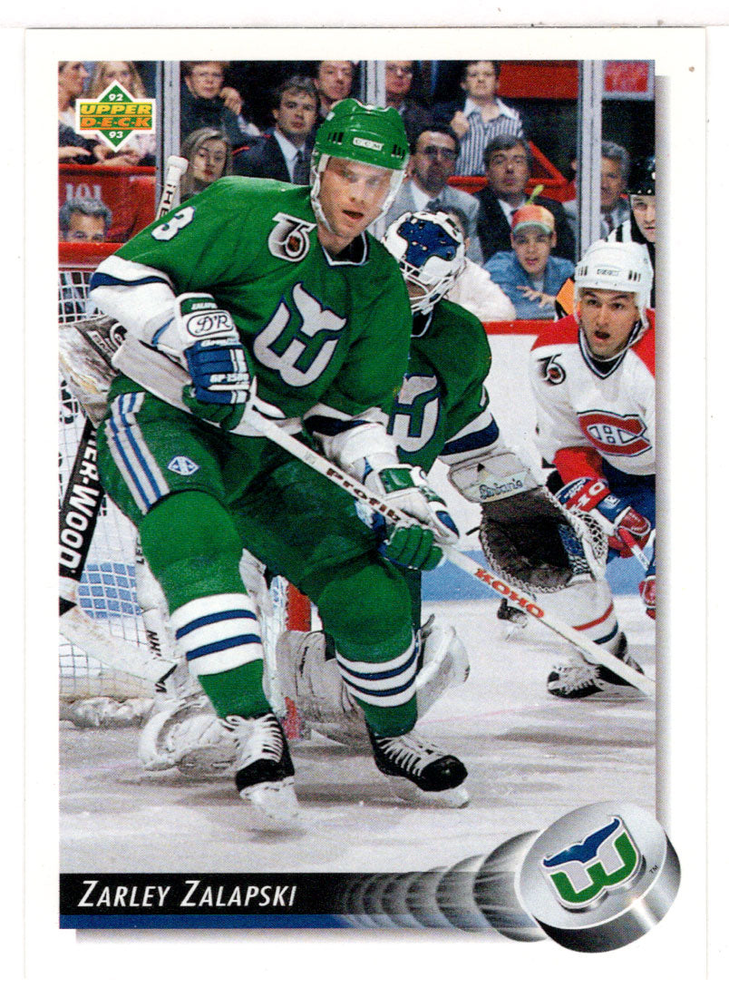 Zarley Zalapski - Hartford Whalers (NHL Hockey Card) 1992-93 Upper Deck # 316 Mint