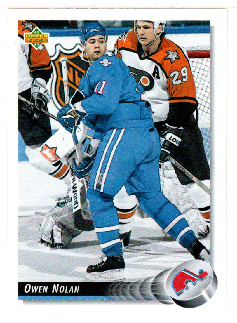 Owen Nolan - Quebec Nordiques (NHL Hockey Card) 1992-93 Upper Deck # 321 Mint