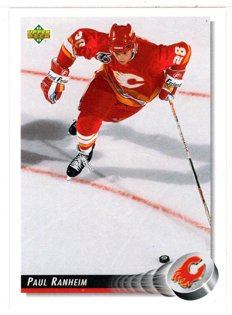 Paul Ranheim - Calgary Flames (NHL Hockey Card) 1992-93 Upper Deck # 328 Mint