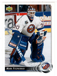 Mark Fitzpatrick - New York Islanders (NHL Hockey Card) 1992-93 Upper Deck # 332 Mint