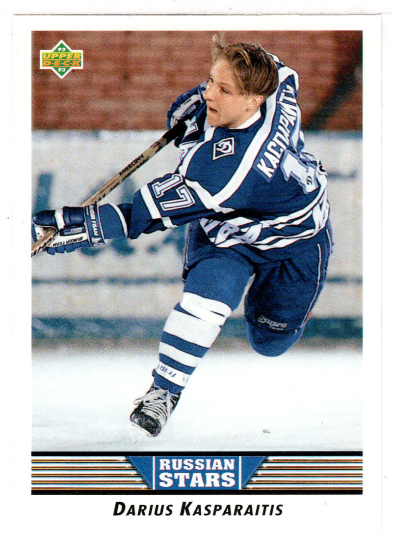 Darius Kasparaitis - Moscow Dynamo (NHL Hockey Card) 1992-93 Upper Deck # 335 Mint