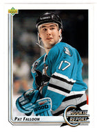 Pat Falloon - San Jose Sharks - Rookie Report (NHL Hockey Card) 1992-93 Upper Deck # 355 Mint