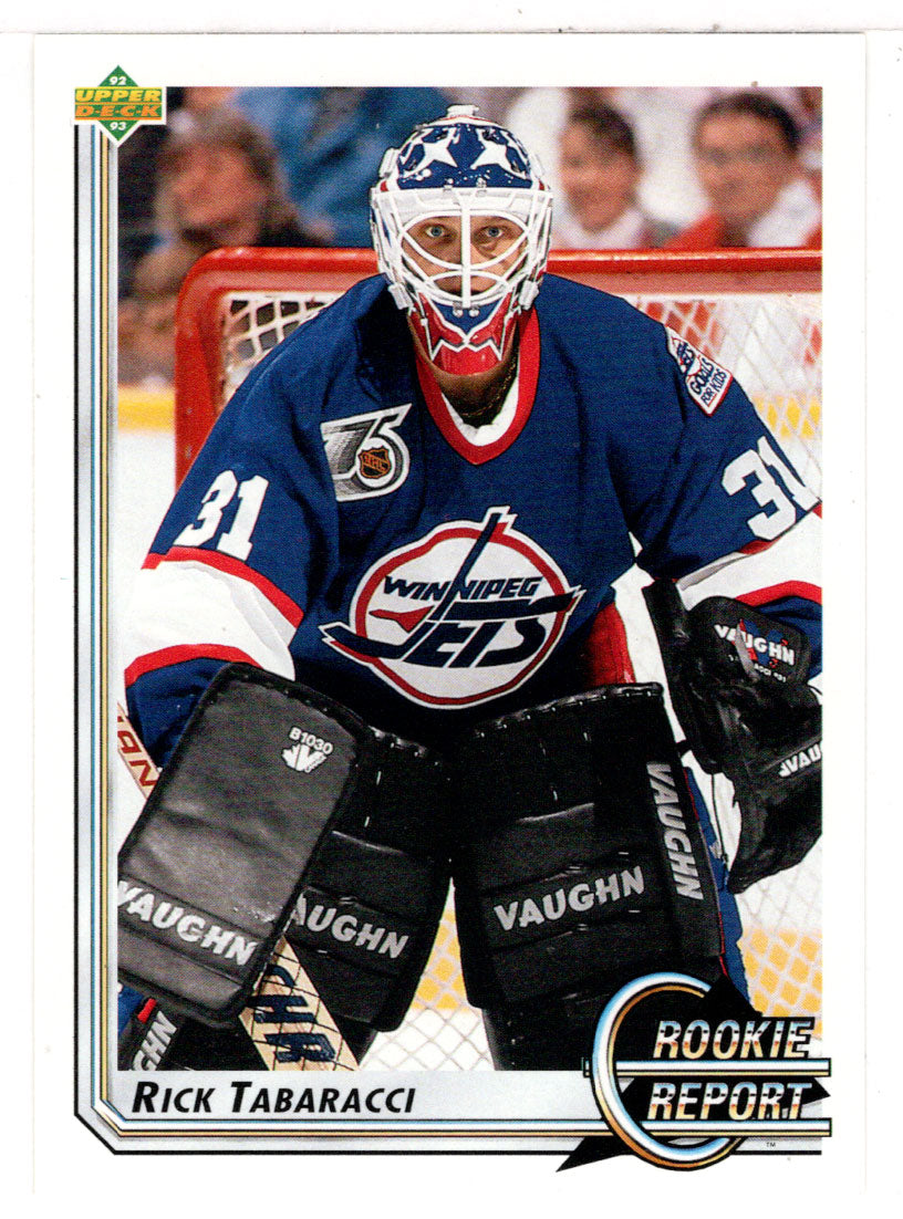 Rick Tabaracci - Winnipeg Jets - Rookie Report (NHL Hockey Card) 1992-93 Upper Deck # 358 Mint