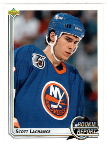 Scott Lachance - New York Islanders - Rookie Report (NHL Hockey Card) 1992-93 Upper Deck # 360 Mint