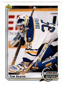 Tom Draper - Buffalo Sabres - Rookie Report (NHL Hockey Card) 1992-93 Upper Deck # 361 Mint