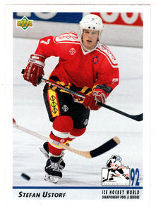 Stefan Ustorf RC - Germany - 1992 World Championships (NHL Hockey Card) 1992-93 Upper Deck # 371 Mint