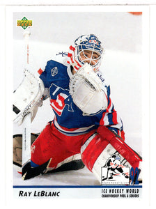 Ray LeBlanc - USA - 1992 World Championships (NHL Hockey Card) 1992-93 Upper Deck # 381 Mint