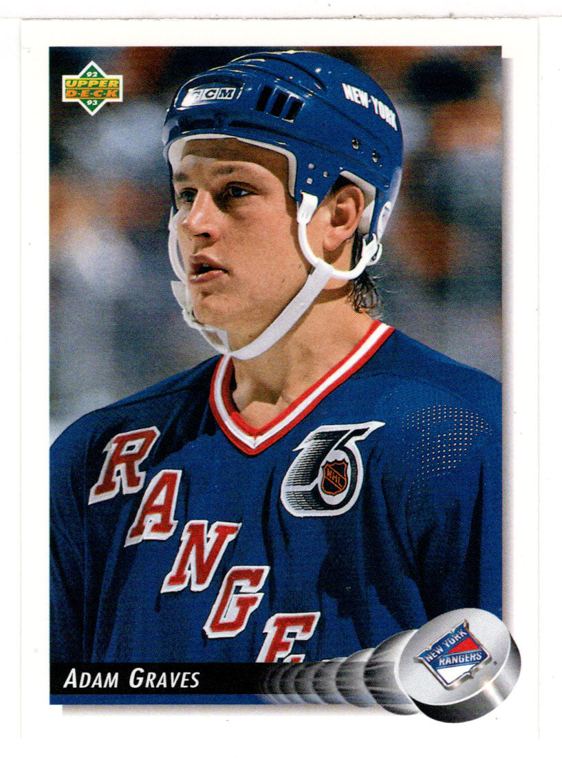 Adam Graves - New York Rangers (NHL Hockey Card) 1992-93 Upper Deck # 388 Mint