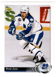 Peter Zezel - Toronto Maple Leafs (NHL Hockey Card) 1992-93 Upper Deck # 389 Mint