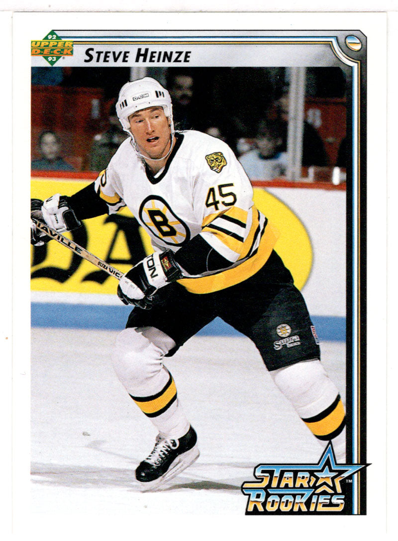 Steve Heinze - Boston Bruins (NHL Hockey Card) 1992-93 Upper Deck # 400 Mint