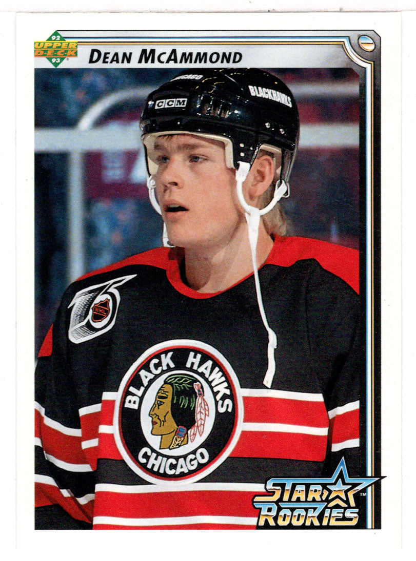 Dean McAmmond RC - Chicago Blackhawks (NHL Hockey Card) 1992-93 Upper Deck # 403 Mint