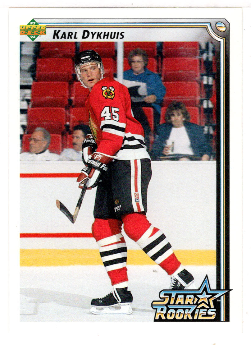 Karl Dykhuis - Chicago Blackhawks (NHL Hockey Card) 1992-93 Upper Deck # 404 Mint