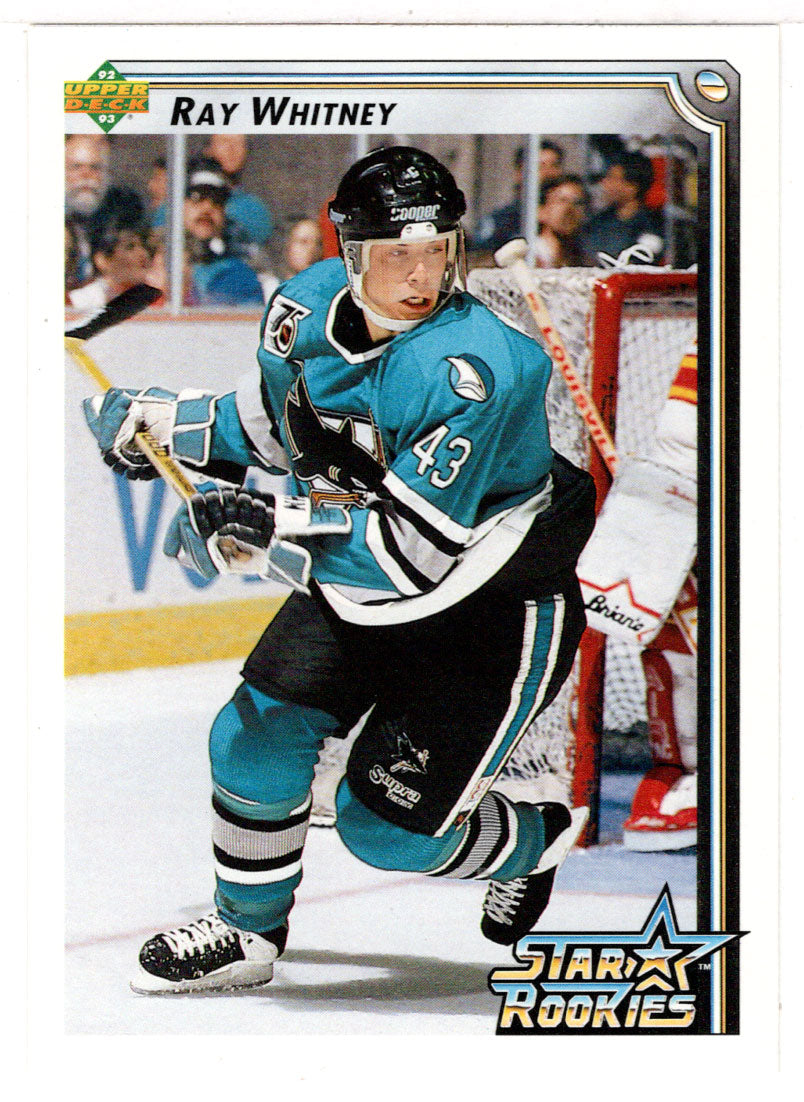 Ray Whitne RC - San Jose Sharks (NHL Hockey Card) 1992-93 Upper Deck # 407 Mint