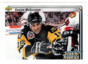 Shawn McEachern - Pittsburgh Penguins (NHL Hockey Card) 1992-93 Upper Deck # 412 Mint