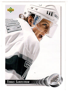 Tomas Sandstrom - Los Angeles Kings (NHL Hockey Card) 1992-93 Upper Deck # 422 Mint