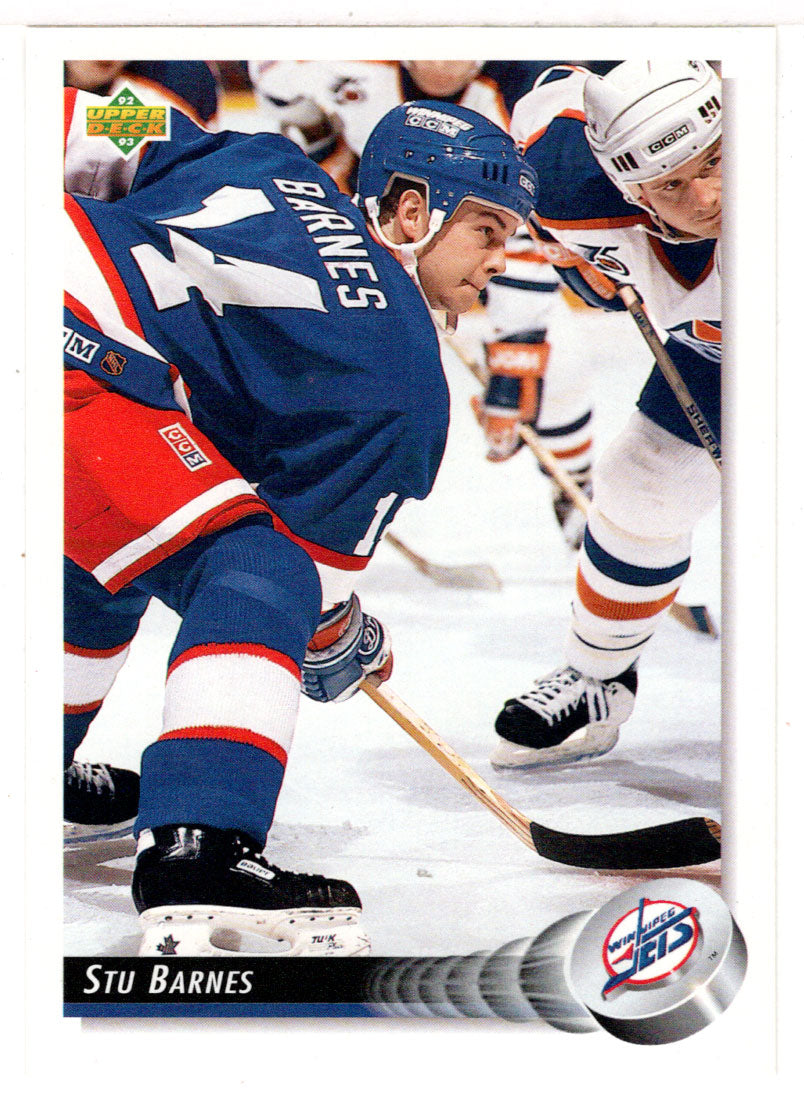 Stu Barnes - Winnipeg Jets (NHL Hockey Card) 1992-93 Upper Deck # 426 Mint