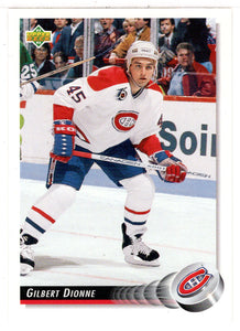 Gilbert Dionne - Montreal Canadiens (NHL Hockey Card) 1992-93 Upper Deck # 427 Mint