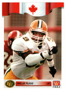 Willie Pless - Edmonton Eskimos (CFL Football Card) 1992 All World # 26 Mint
