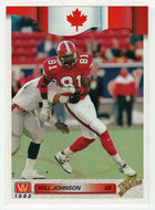 Will Johnson - Calgary Stampeders (CFL Football Card) 1992 All World # 52 Mint