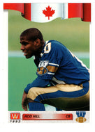 Rod Hill - Winnipeg Blue Bombers (CFL Football Card) 1992 All World # 87 Mint