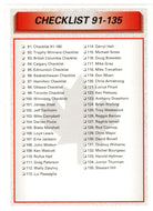 Checklist # 2 (CFL Football Card) 1992 All World # 91 Mint