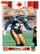 Robert Mimbs - Winnipeg Blue Bombers (CFL Football Card) 1992 All World # 168 Mint