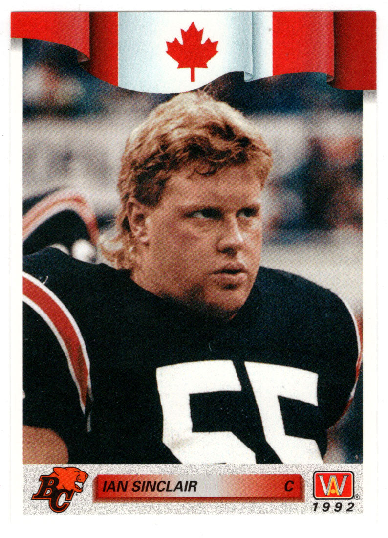 Ian Sinclair - British Columbia Lions (CFL Football Card) 1992 All World # 173 Mint