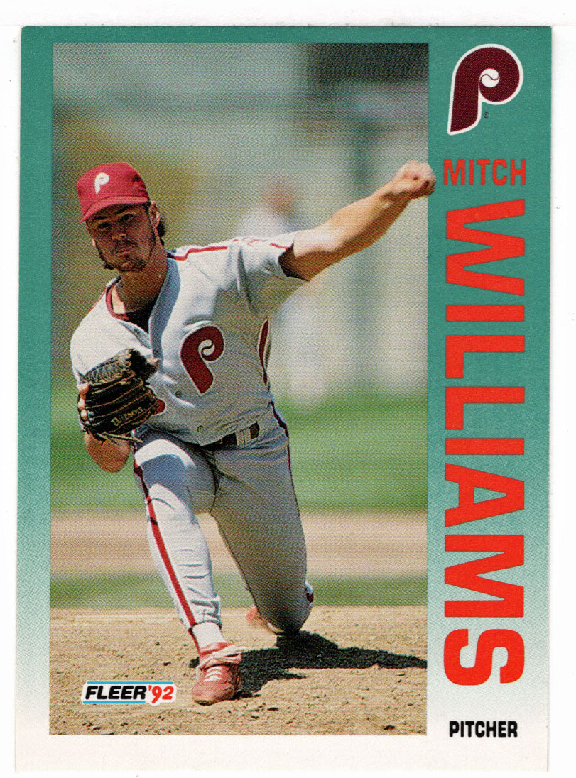 Mitch Williams - Philadelphia Phillies (MLB Baseball Card) 1992