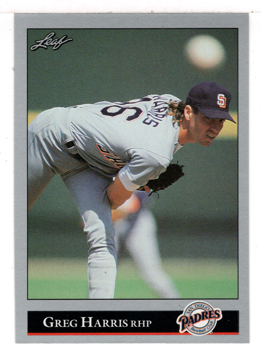 Greg Harris - San Diego Padres (MLB Baseball Card) 1992 Leaf # 10 Mint