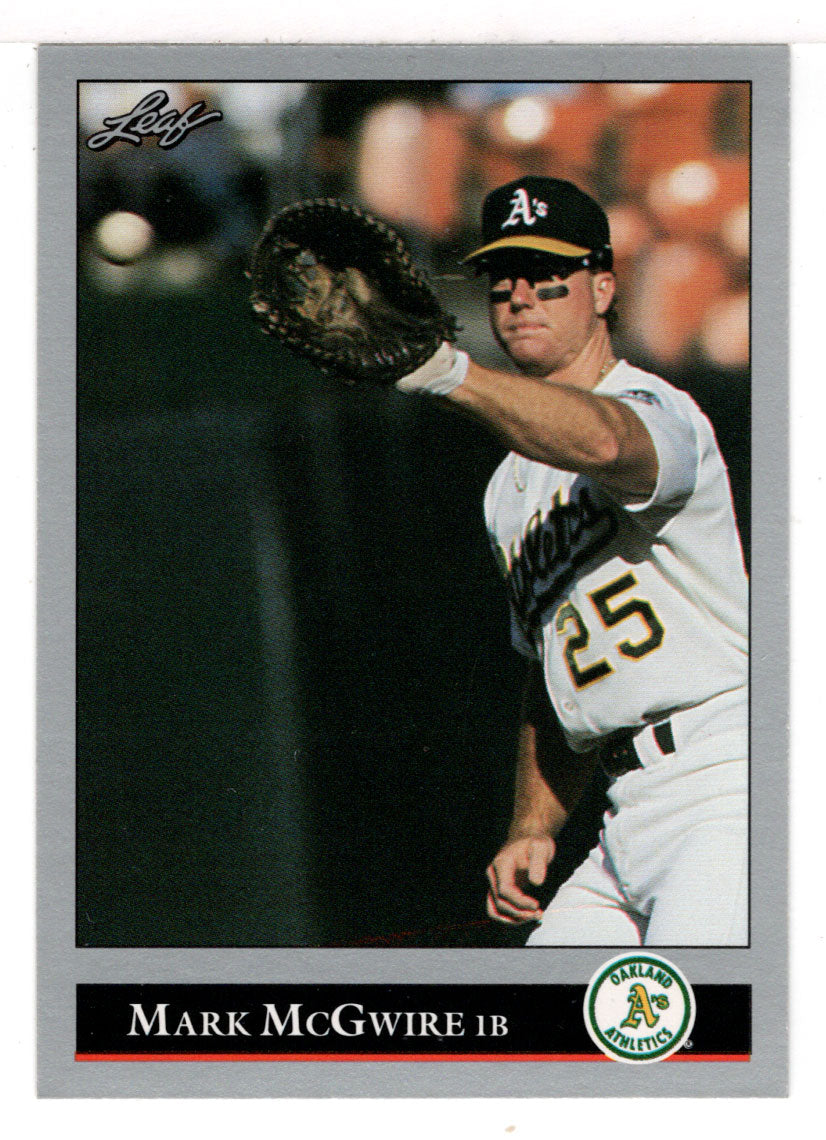 Mark McGwire - Oakland Athletics (MLB Baseball Card) 1992 Leaf # 16 Mint