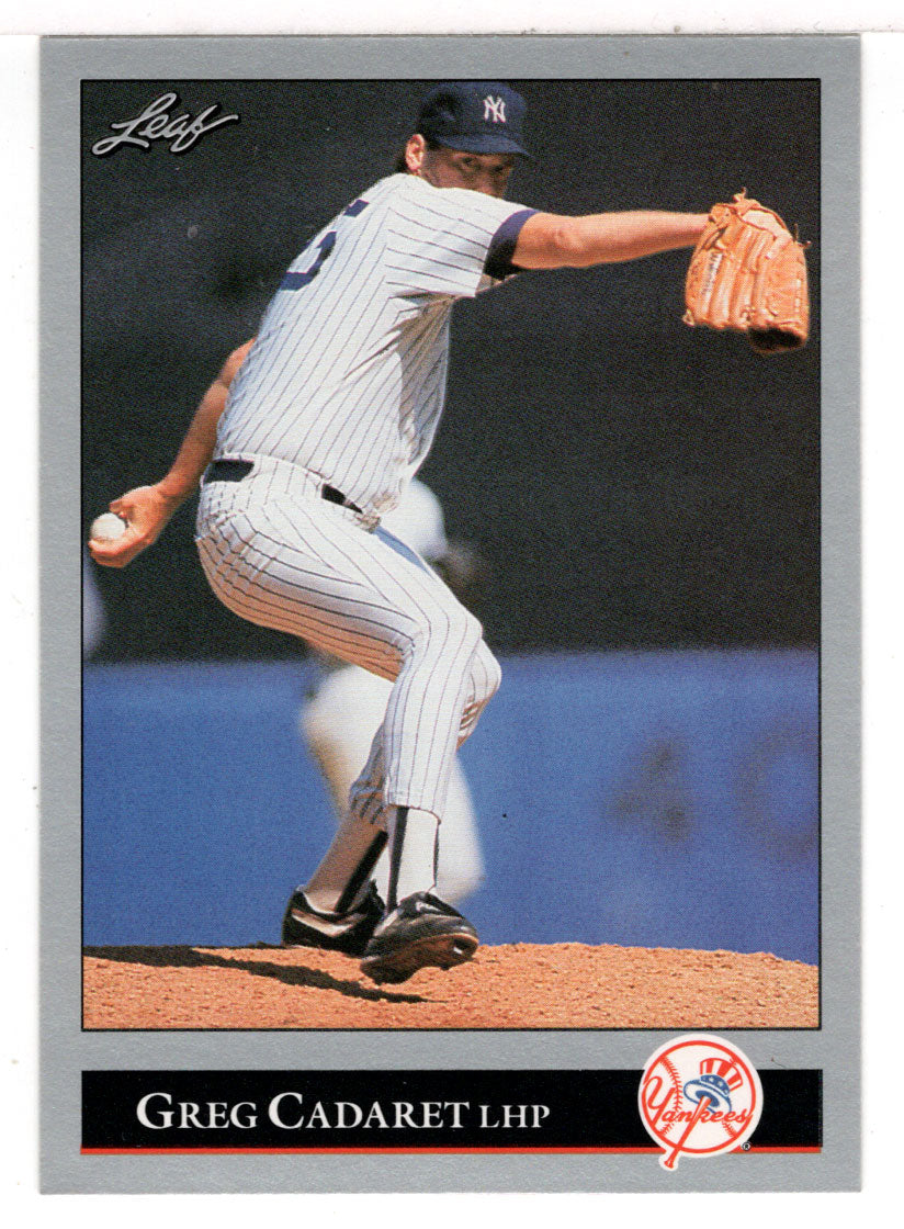 Greg Cadaret - New York Yankees (MLB Baseball Card) 1992 Leaf # 24 Mint