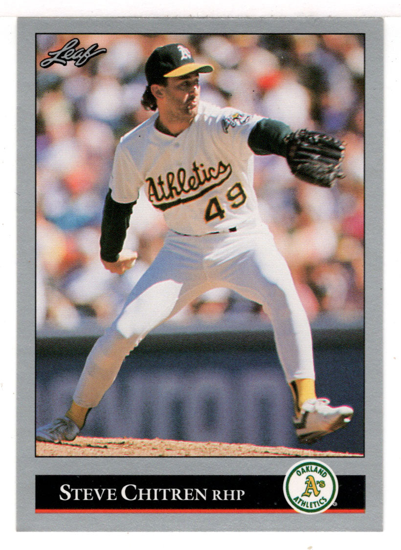 Steve Chitren - Oakland Athletics (MLB Baseball Card) 1992 Leaf # 32 Mint