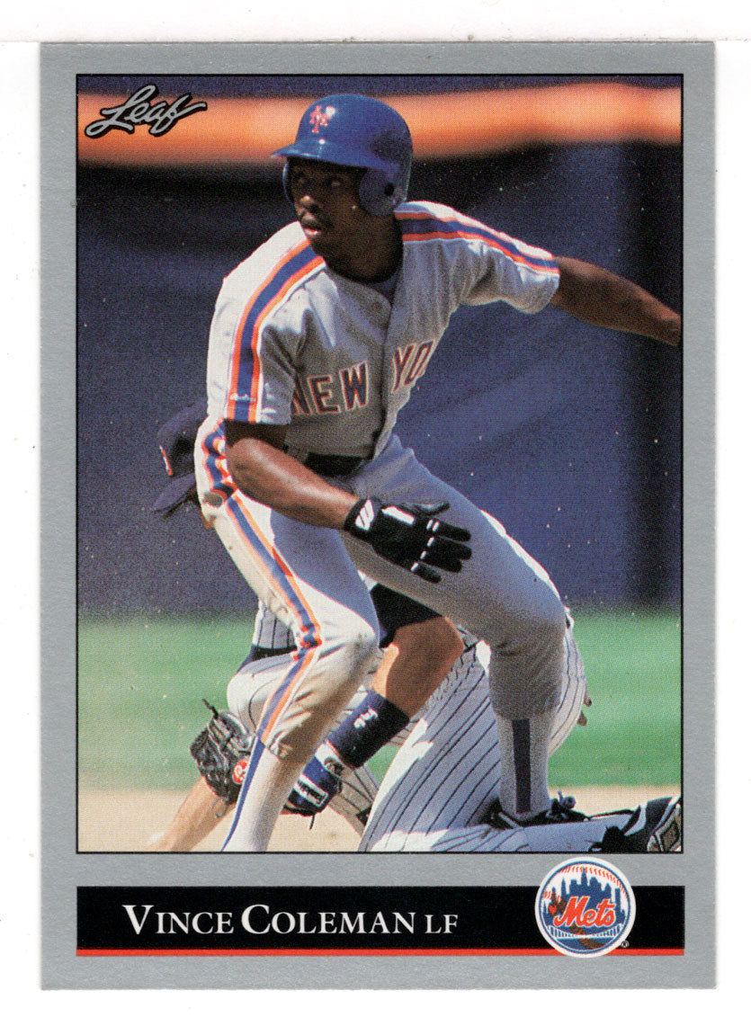 Vince Coleman - New York Mets (MLB Baseball Card) 1992 Leaf # 42 Mint