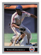 Vince Coleman - New York Mets (MLB Baseball Card) 1992 Leaf # 42 Mint