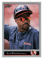 Luis Polonia - California Angels (MLB Baseball Card) 1992 Leaf # 45 Mint