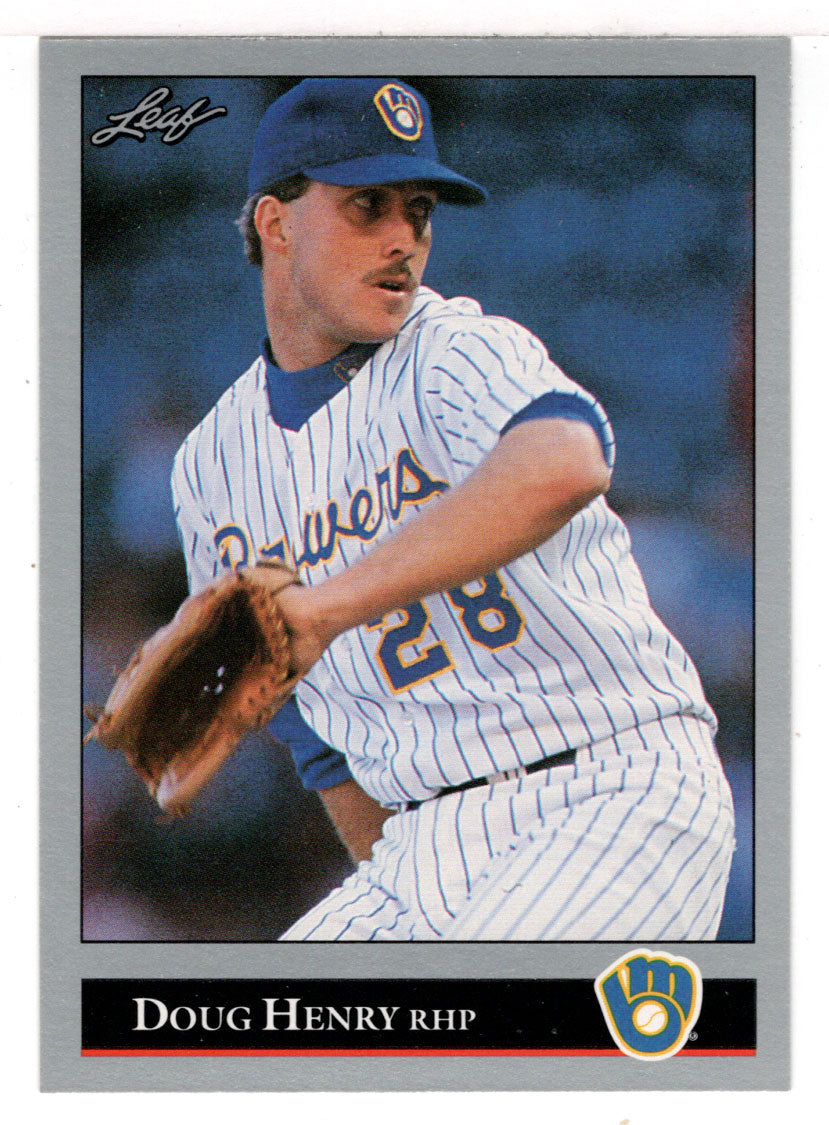 Doug Henry RC - Milwaukee Brewers (MLB Baseball Card) 1992 Leaf # 80 Mint