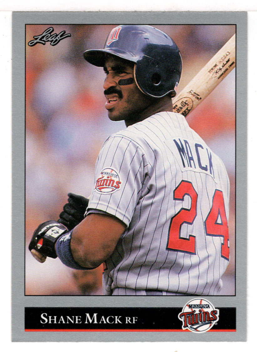 Shane Mack - Minnesota Twins (MLB Baseball Card) 1992 Leaf # 82 Mint