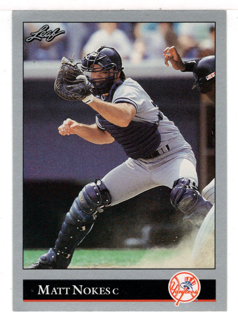 Matt Nokes - New York Yankees (MLB Baseball Card) 1992 Leaf # 102 Mint