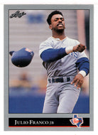 Julio Franco - Texas Rangers (MLB Baseball Card) 1992 Leaf # 119 Mint