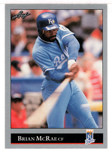 Brian McRae - Kansas City Royals (MLB Baseball Card) 1992 Leaf # 123 Mint