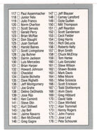 Checklist # 2 (MLB Baseball Card) 1992 Leaf # 133 Mint
