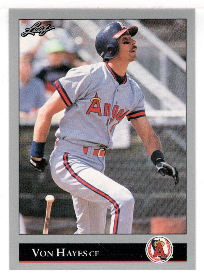 Von Hayes - California Angels (MLB Baseball Card) 1992 Leaf # 177 Mint