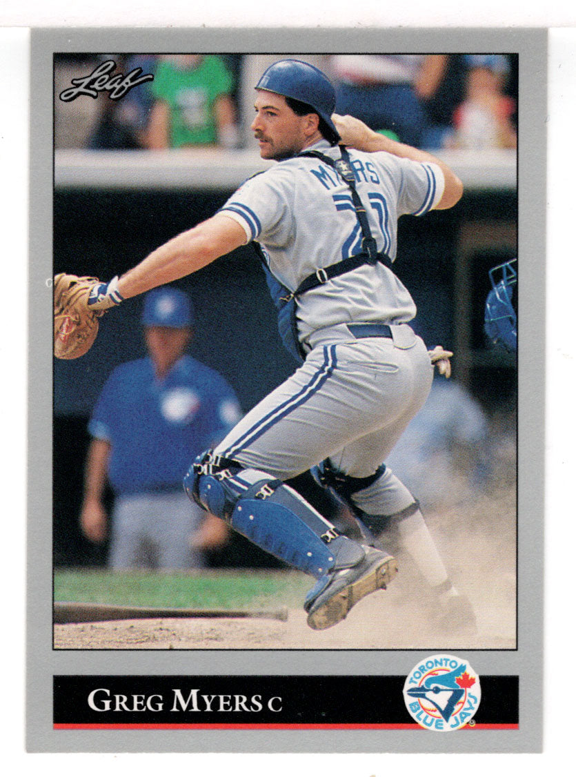 Greg Myers - Toronto Blue Jays (MLB Baseball Card) 1992 Leaf # 192 Mint